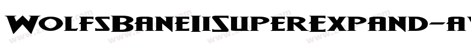 WolfsBaneIiSuperExpand-avAE字体转换