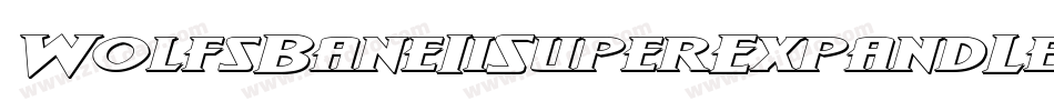 WolfsBaneIiSuperExpandLeftalic-pERD字体转换