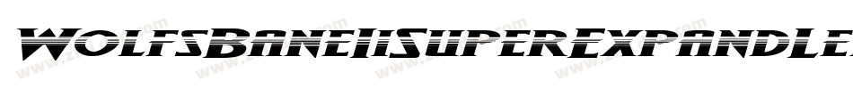 WolfsBaneIiSuperExpandLeftalic-pERD字体转换