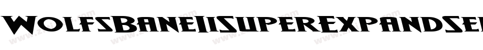 WolfsBaneIiSuperExpandSemiItalic-DmG3字体转换
