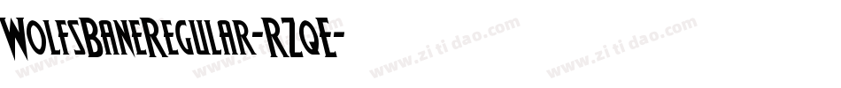 WolfsBaneRegular-RZqE字体转换