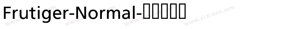 Frutiger-Normal字体转换