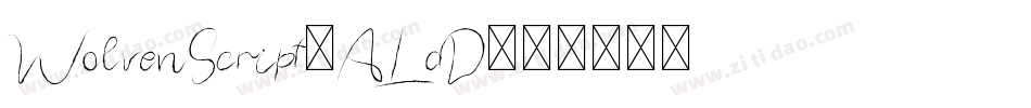 WolvenScript-ALdD字体转换