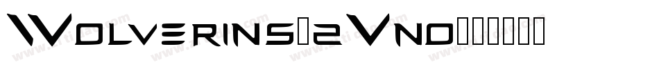 Wolverins-2Vno字体转换