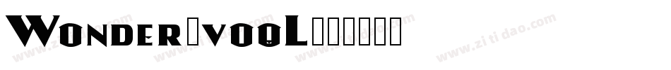 Wonder-voqL字体转换