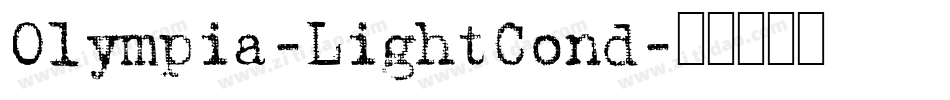 Olympia-LightCond字体转换