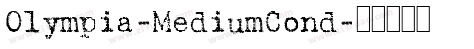 Olympia-MediumCond字体转换