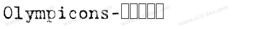 Olympicons字体转换