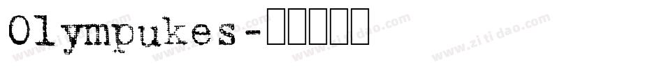 Olympukes字体转换