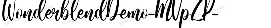 WonderblendDemo-MVpZP字体转换