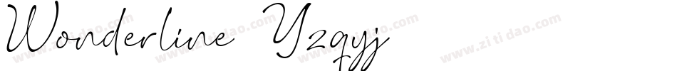 Wonderline-Yzqyj字体转换