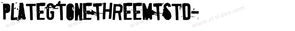 PlateGtOneThreeMTStd字体转换