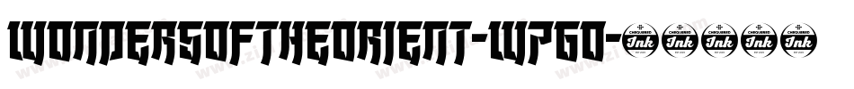 WondersOfTheOrient-W76O字体转换