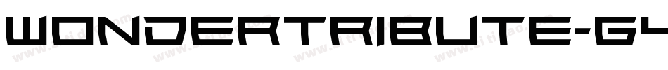 Wondertribute-g4aP字体转换