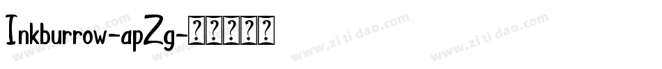 Inkburrow-apZg字体转换 Inkburrow-apZg字体转换