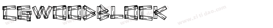 CgWoodBlock字体转换