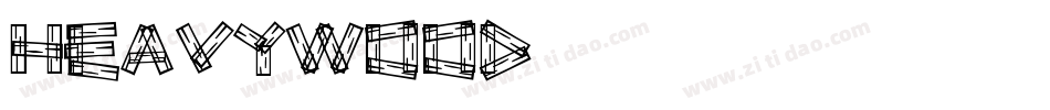 HeavyWood字体转换