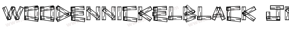 Woodennickelblack-Jnza字体转换