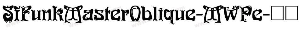 SfFunkMasterOblique-MWPe字体转换