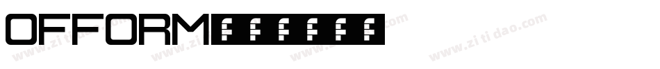 ofform字体转换