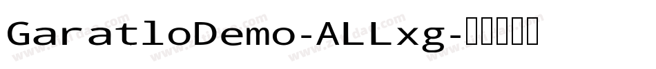 GaratloDemo-ALLxg字体转换