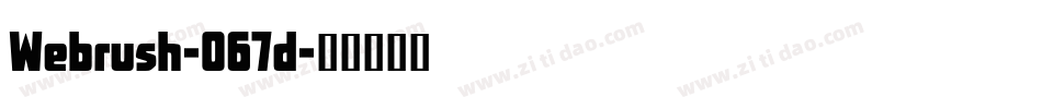 Webrush-O67d字体转换