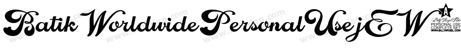 BatikWorldwidePersonalUse-jEW7R字体转换