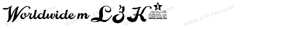 Worldwide-mLZK2字体转换