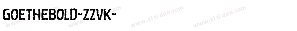 GoetheBold-ZZvK字体转换