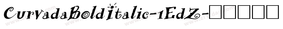CurvadaBoldItalic-1EdZ字体转换