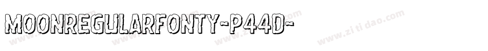 MoonRegularFonty-P44d字体转换