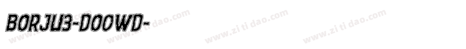 Borju3-DO0wD字体转换