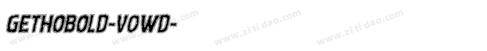 GethoBold-v0wD字体转换 GethoBold-v0wD字体转换