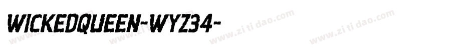 Wickedqueen-Wyz34字体转换