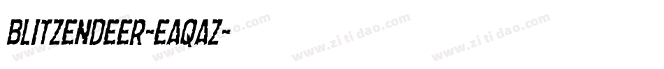 BlitzenDeer-EaqAz字体转换