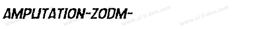 Amputation-ZoDm字体转换