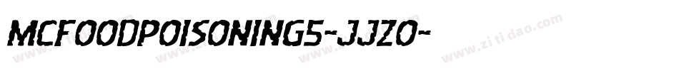 Mcfoodpoisoning5-JJZo字体转换