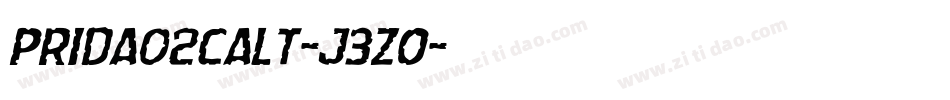 Prida02calt-j3zO字体转换