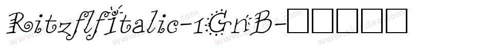 RitzflfItalic-1GnB字体转换