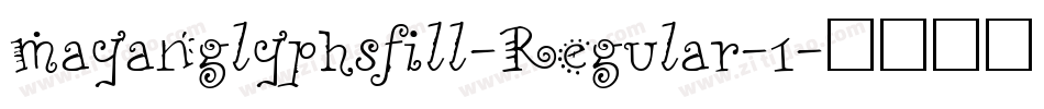 mayanglyphsfill-Regular-1字体转换