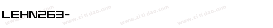 LEHN263字体转换