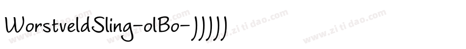 WorstveldSling-olBo字体转换