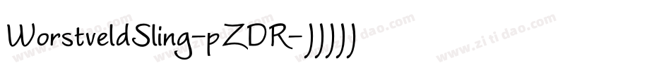 WorstveldSling-pZDR字体转换 WorstveldSling-pZDR字体转换
