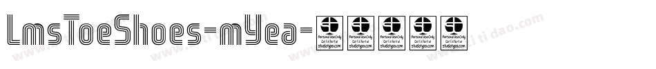 LmsToeShoes-mYea字体转换