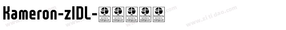 Kameron-zlDL字体转换