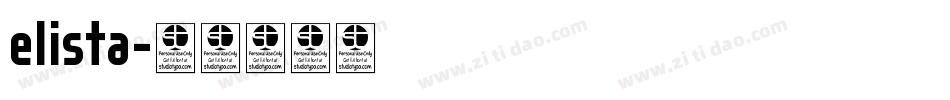 elista字体转换