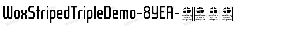 WoxStripedTripleDemo-8YEA字体转换