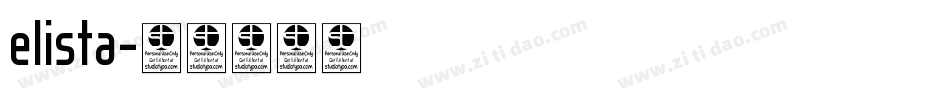 elista字体转换