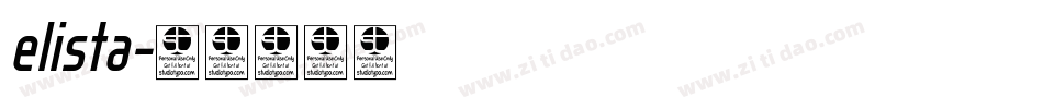 elista字体转换