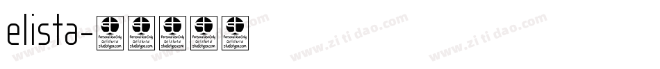 elista字体转换